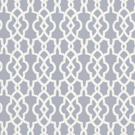 SUMMER PALACE FRET WISTERIA Wallpaper by Schumacher