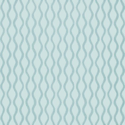 RIBBON WAVE AQUA Wallpaper by Schumacher