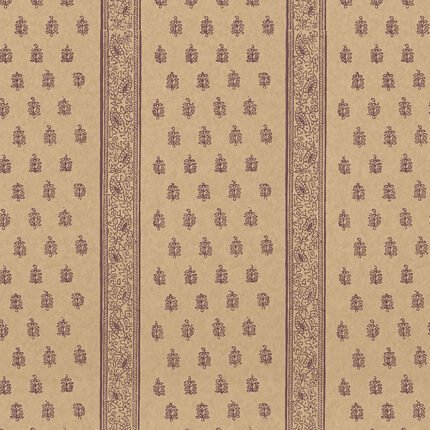 KATSURA STRIPE AUBERGINE Wallpaper by Schumacher