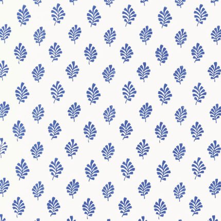 BAKARA LEAF DELFT Wallpaper by Schumacher