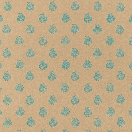 KALADERA TURQUOISE Wallpaper by Schumacher