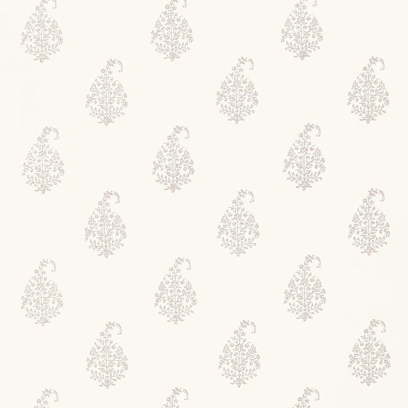 5005280.jpg KERALA PAISLEY OYSTER Wallpaper by Schumacher - Image 1