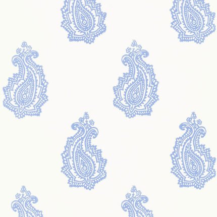 MADRAS PAISLEY DELFT Wallpaper by Schumacher