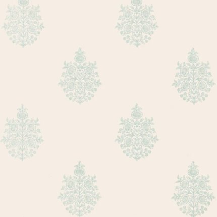 ASARA FLOWER WATER BLUE Wallpaper by Schumacher