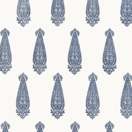 KATARA PAISLEY DELFT Wallpaper by Schumacher
