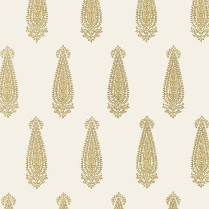 KATARA PAISLEY STRAW Wallpaper by Schumacher
