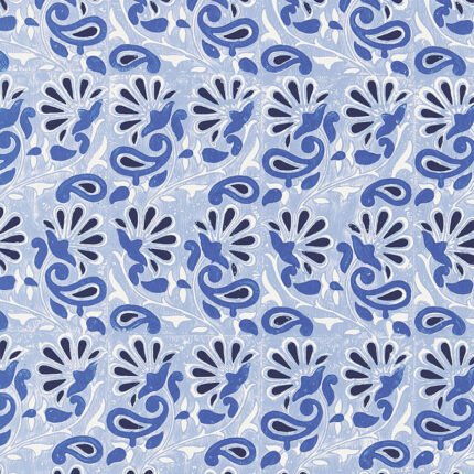 RAMPURA DELFT Wallpaper by Schumacher