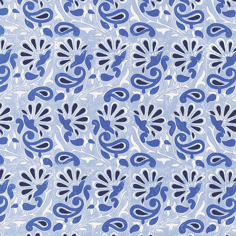 5005341.jpg RAMPURA DELFT Wallpaper by Schumacher - Image 1