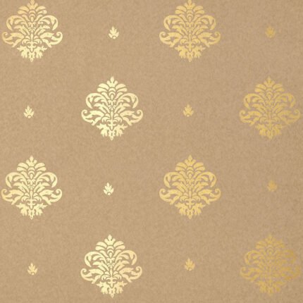 MAYLA DAMASK GILT Wallpaper by Schumacher