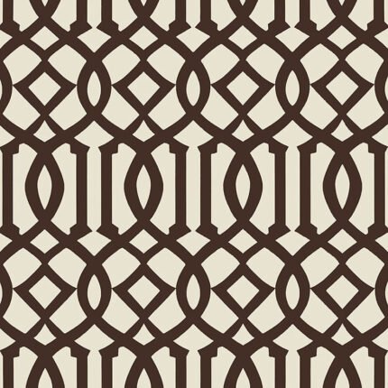 IMPERIAL TRELLIS II JAVA / CREAM Wallpaper by Schumacher