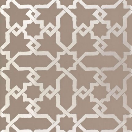 CORDOBA TAUPE / SILVER Wallpaper by Schumacher