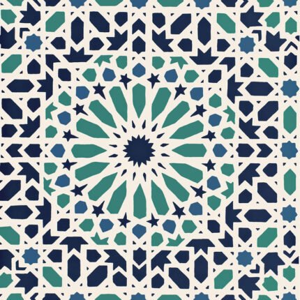 Nasrid Palace Mosaic AEGEAN Wallpaper by Schumacher