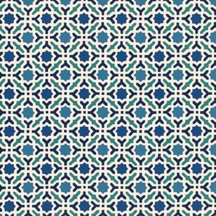 SERALLO MOSAIC AEGEAN Wallpaper by Schumacher