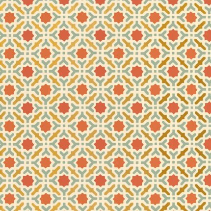 SERALLO MOSAIC PERSIMMON Wallpaper by Schumacher