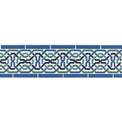 DARRO MOSAIC BORDER AEGEAN Wallcovering by Schumacher