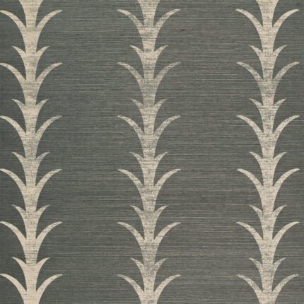 ACANTHUS STRIPE SISAL SHADOW Grasscloth Wallcovering by Schumacher