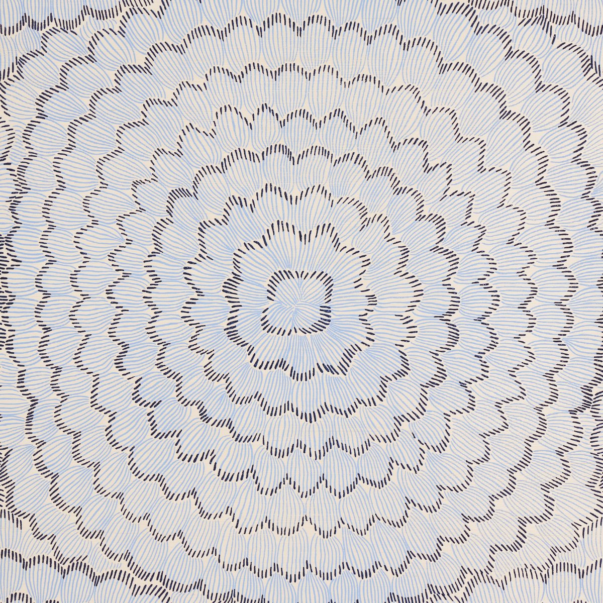 FEATHER BLOOM SISAL TWO BLUES Grasscloth Wallcovering by Schumacher 