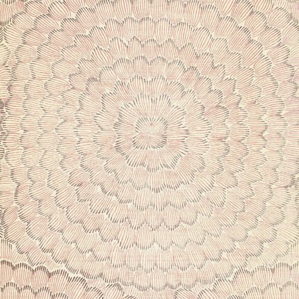 FEATHER BLOOM SISAL VENETIAN PINK Grasscloth Wallcovering by Schumacher