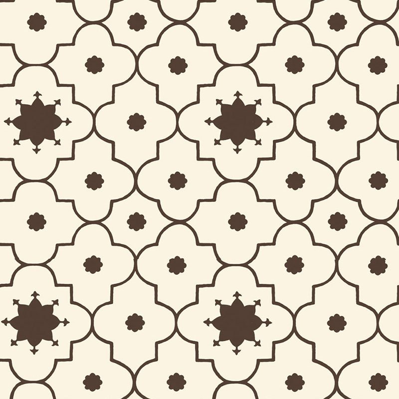 5006621.jpg TAJ TRELLIS SEPIA Wallpaper by Schumacher - Image 1