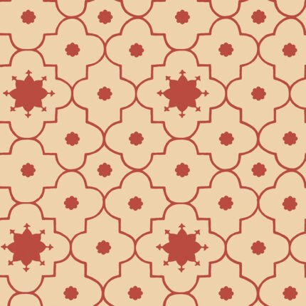 TAJ TRELLIS POMEGRANATE Wallpaper by Schumacher