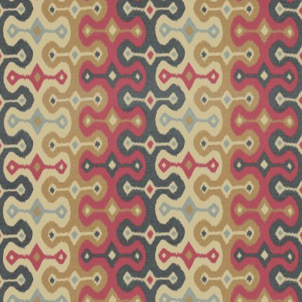 Darya Ikat Sidewall SPICE Wallcovering by Schumacher