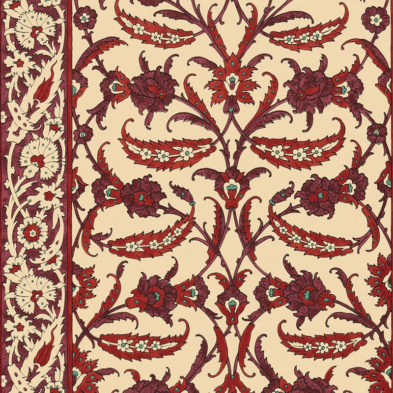 5006662.jpg TOPKAPI POMEGRANATE Wallpaper by Schumacher - Image 1