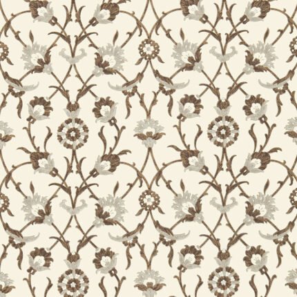 SULTAN'S TRELLIS SEPIA Wallpaper by Schumacher