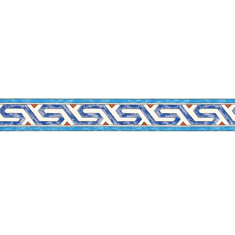 5006720.jpg BOSPHORUS BORDER PEACOCK Wallcovering by Schumacher - Image 1