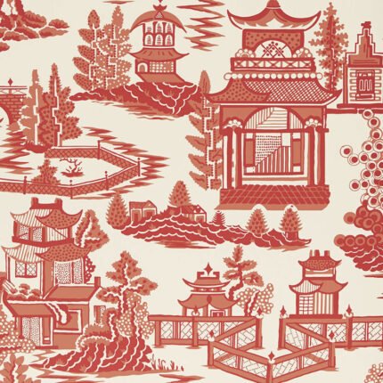 NANJING CORAL Wallpaper by Schumacher