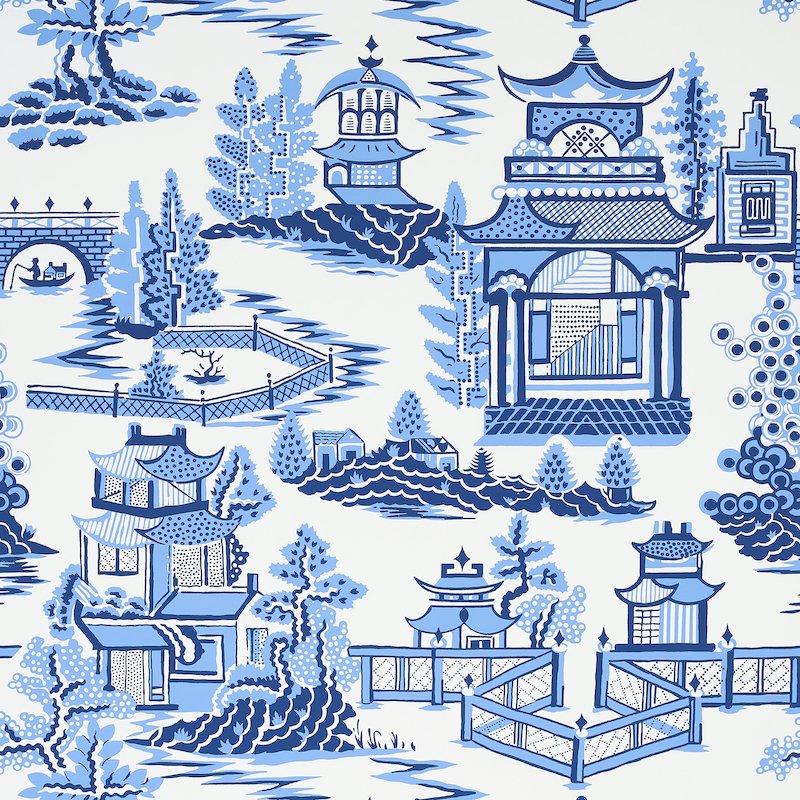 5006911.jpg NANJING PORCELAIN Wallpaper by Schumacher - Image 1