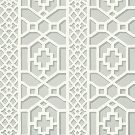 ZANZIBAR TRELLIS CLOUD Wallpaper by Schumacher