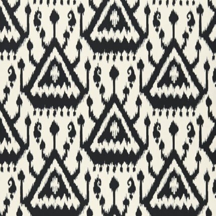 VIENTIANE IKAT EBONY Wallpaper by Schumacher