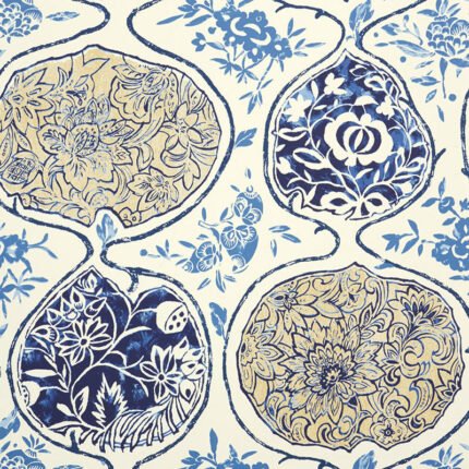 KATSUGI BLUES Wallpaper by Schumacher