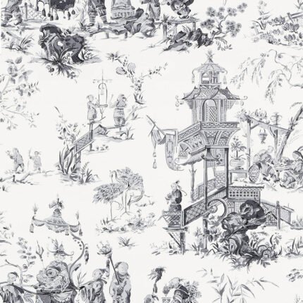CHINOIS SMOKE Wallpaper by Schumacher
