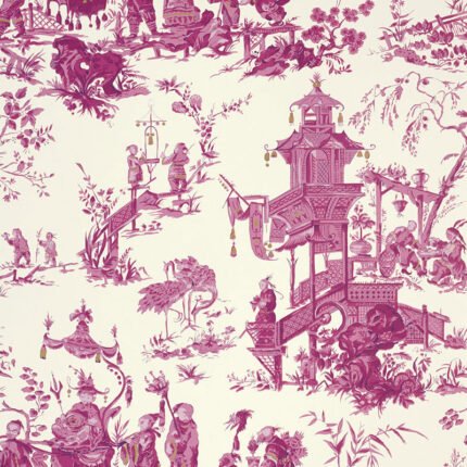CHINOIS PEONY Wallpaper by Schumacher