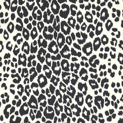 ICONIC LEOPARD GRAPHITE Wallpaper by Schumacher
