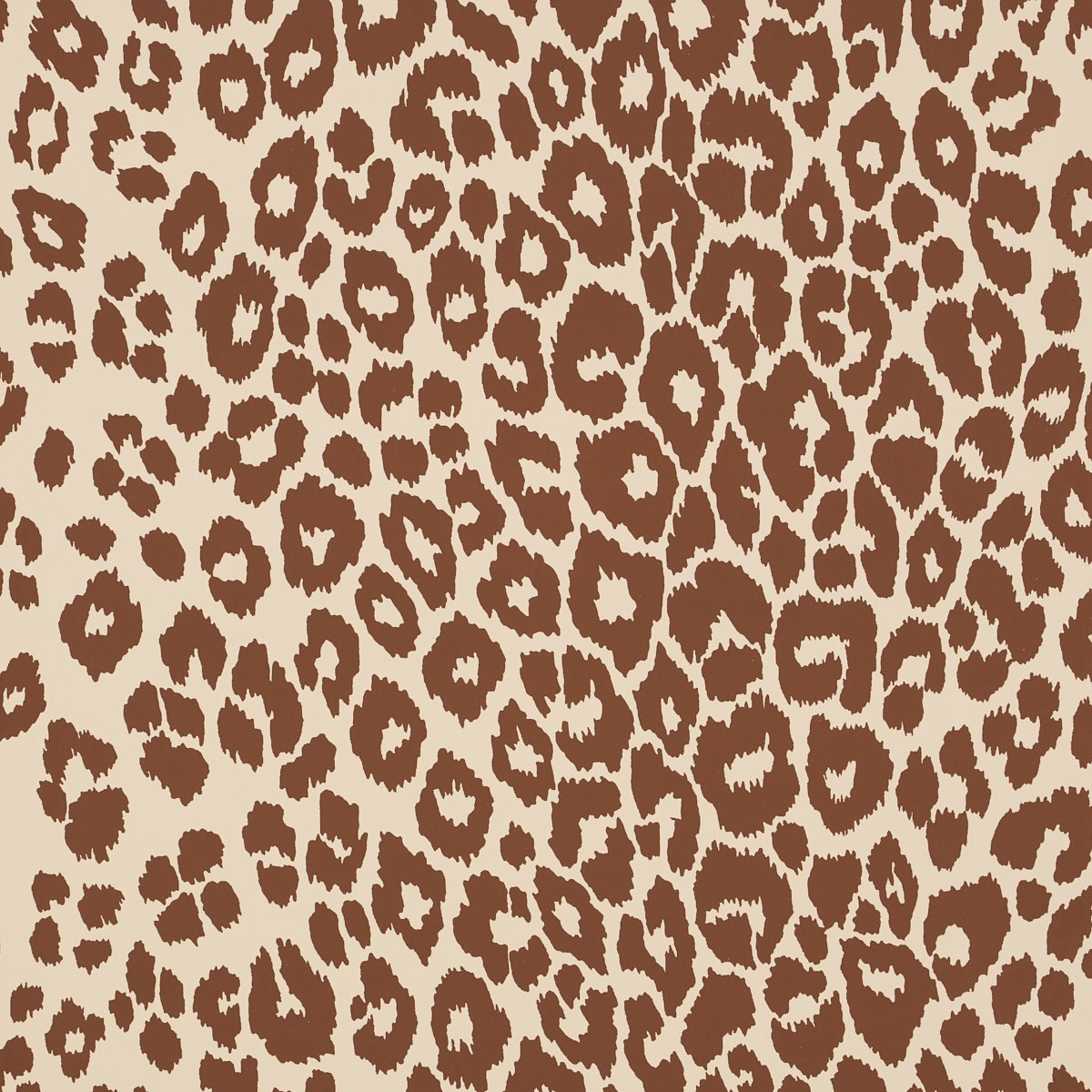 5007019.jpg ICONIC LEOPARD BROWN ON NEUTRAL Wallpaper by Schumacher - Image 1
