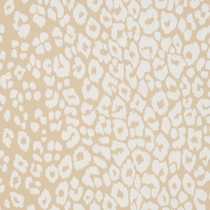 ICONIC LEOPARD IVORY ON NEUTRAL Wallpaper by Schumacher