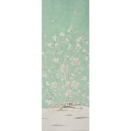 CHINOIS PALAIS PANEL AQUAMARINE Wall Mural Panel by Schumacher Mary Mcdonald Wallpaper SCH-5007123
