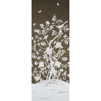 CHINOIS PALAIS PANEL CHOCOLATE Wall Mural Panel by Schumacher