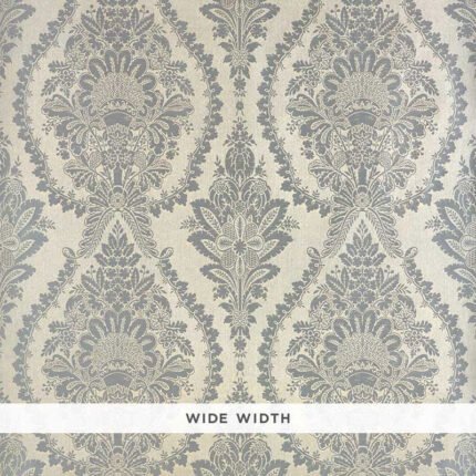 INCANDESCENCE DAMASK BURNISHED SILVER Wallcovering by Schumacher