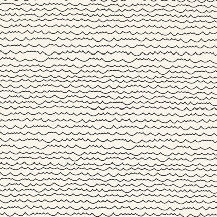 WAVES BLACK & WHITE Wallpaper by Schumacher