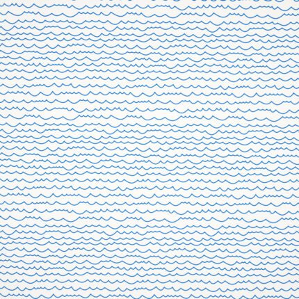 WAVES BLUE Wallcovering by Schumacher