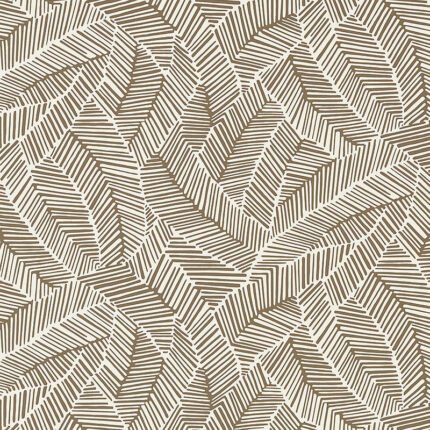 ABSTRACT LEAF MOCHA Wallpaper by Schumacher