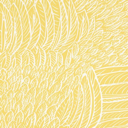 FEATHERFEST CITRON Wallpaper by Schumacher