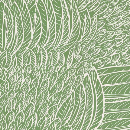 FEATHERFEST LEAF Wallpaper by Schumacher