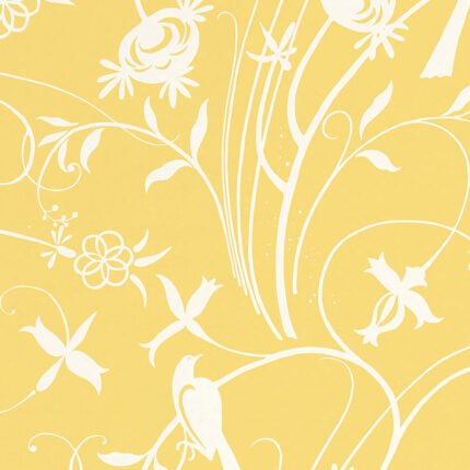 SKY MEADOW YELLOW Wallpaper by Schumacher