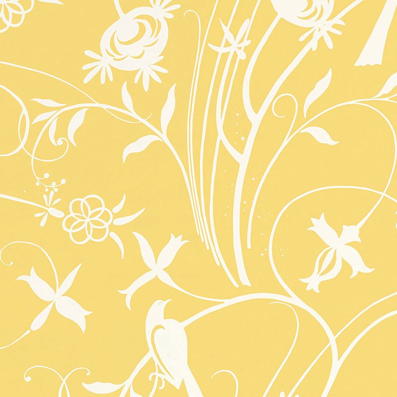 5007622.jpg SKY MEADOW YELLOW Wallpaper by Schumacher - Image 1