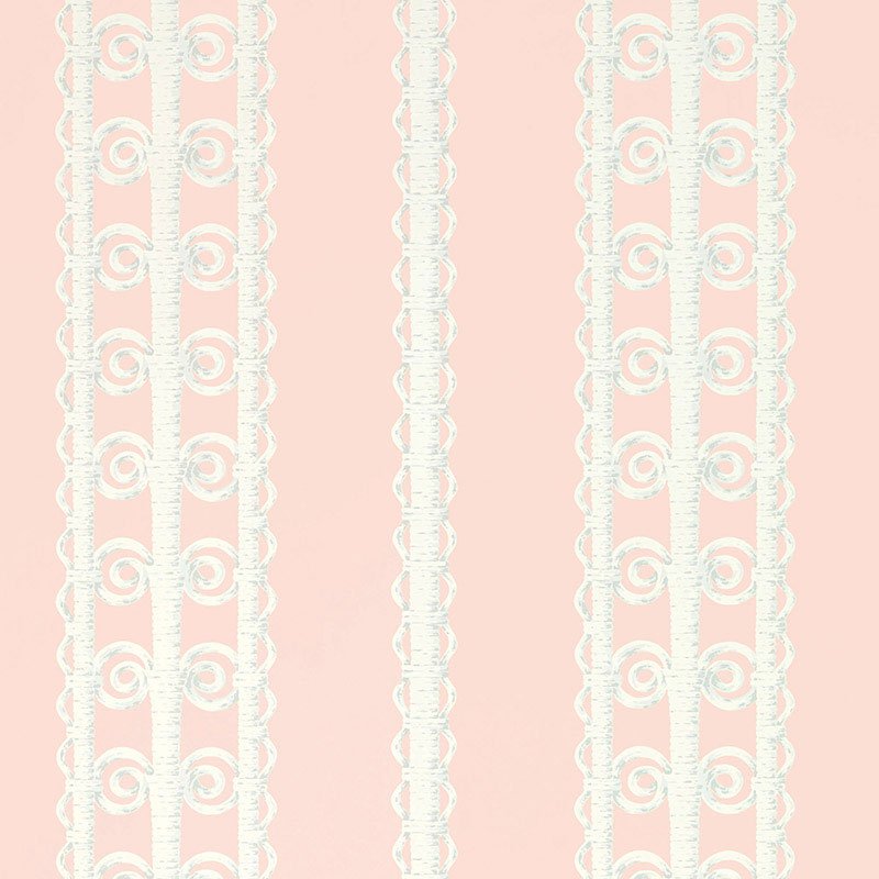 5007721.jpg WICKER STRIPE FRANGIPANI Wallpaper by Schumacher - Image 1