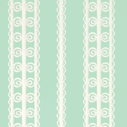 WICKER STRIPE LOVELY DAY Wallpaper by Schumacher